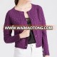 cotton rib collar cable knit womens short cardigan sweater